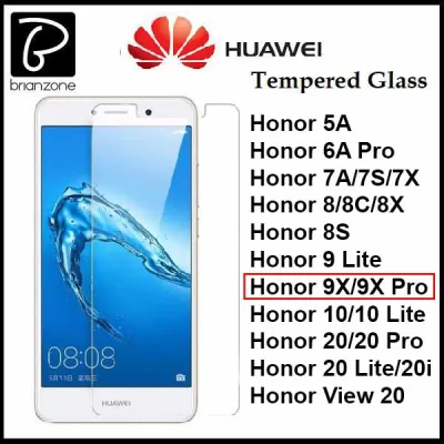 HD Clear Tempered Glass Honor 5a 6a 7a 7s 7x 8 8c 8s 8x 9 9x 10 20 20i View Lite Pro