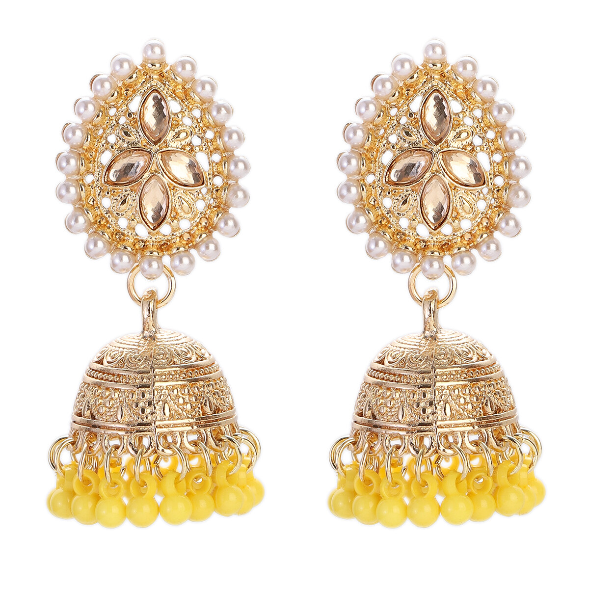 Buy Women's Bahubali Jhumka Earrings With Latkan Chain By Bindhani-sgquangbinhtourist.com.vn