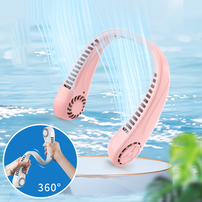Jiashi hanging neck fan mute usb small fan portable bladeless electric fan