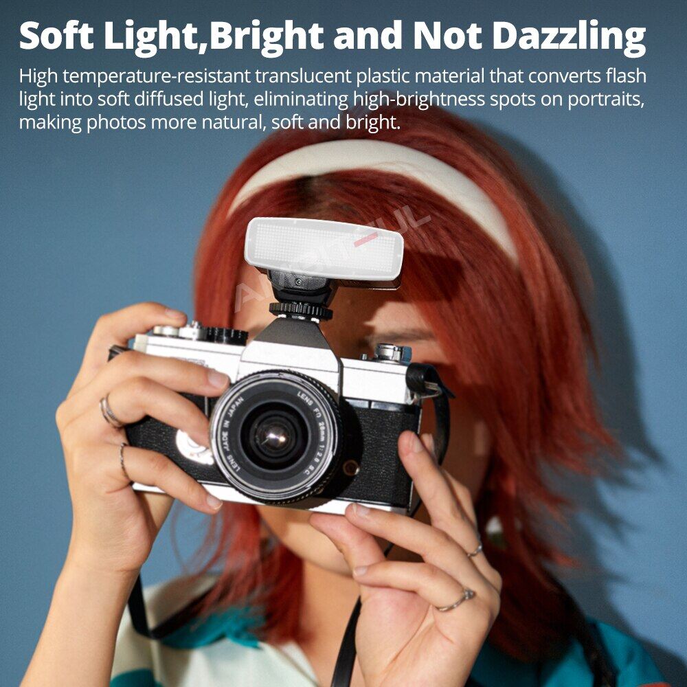 Godox Lux Junior Speedlite Flash White Diffuser Soft Box Case