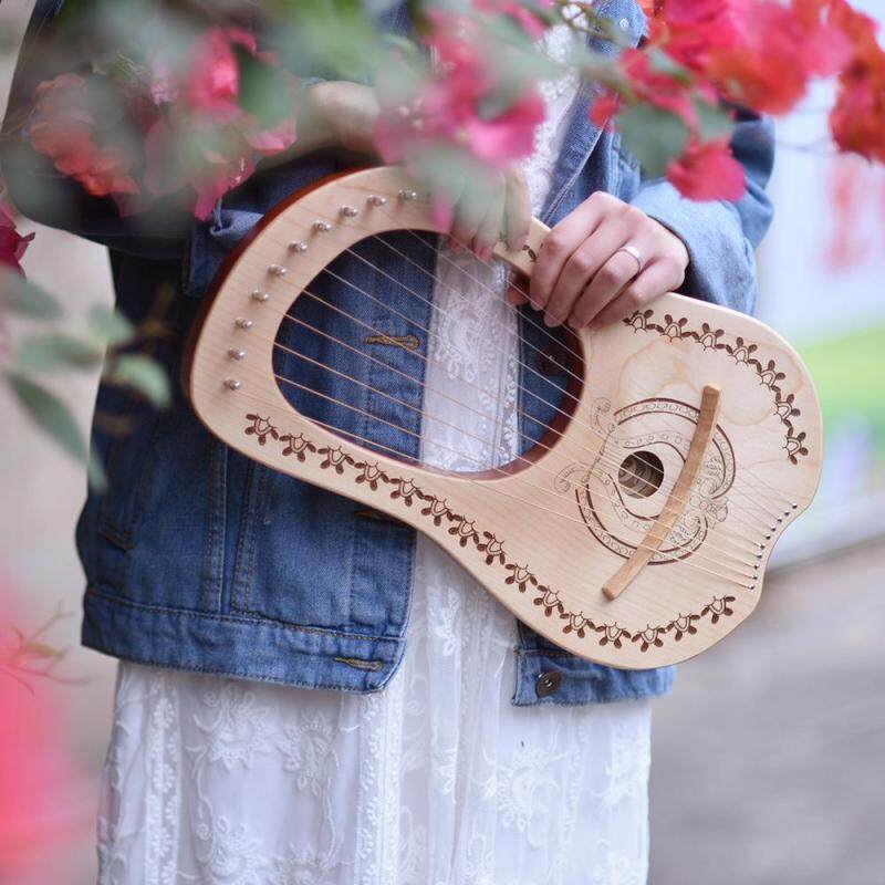 Walter.t 10-String Wooden Lyre with Carry Bag WH-11 Malaysia