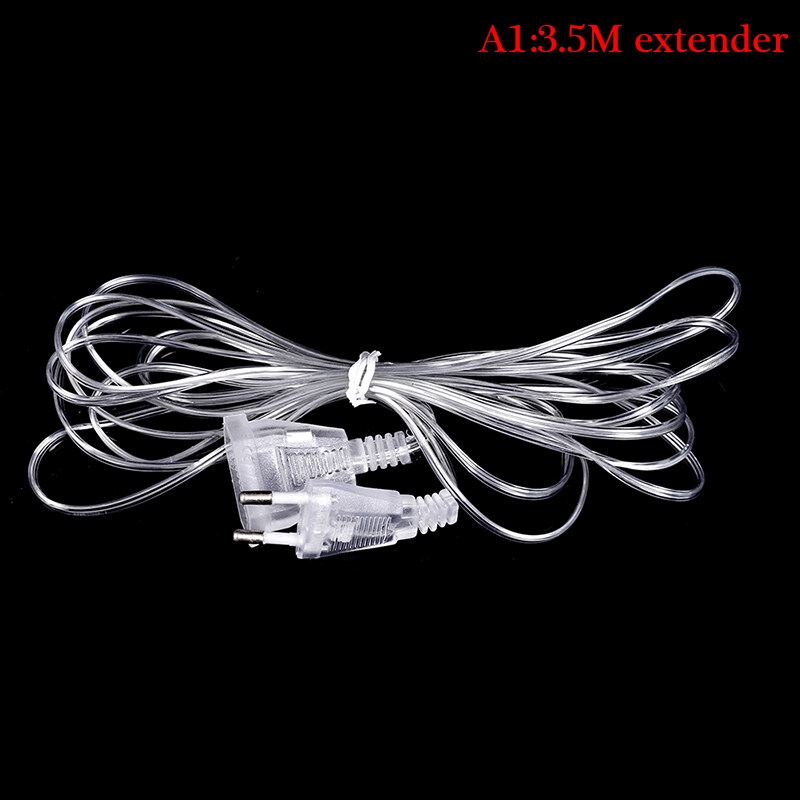 【Flash Sale】3.5M Plug Extender Wire Extension Cable EU Plug With Switch
