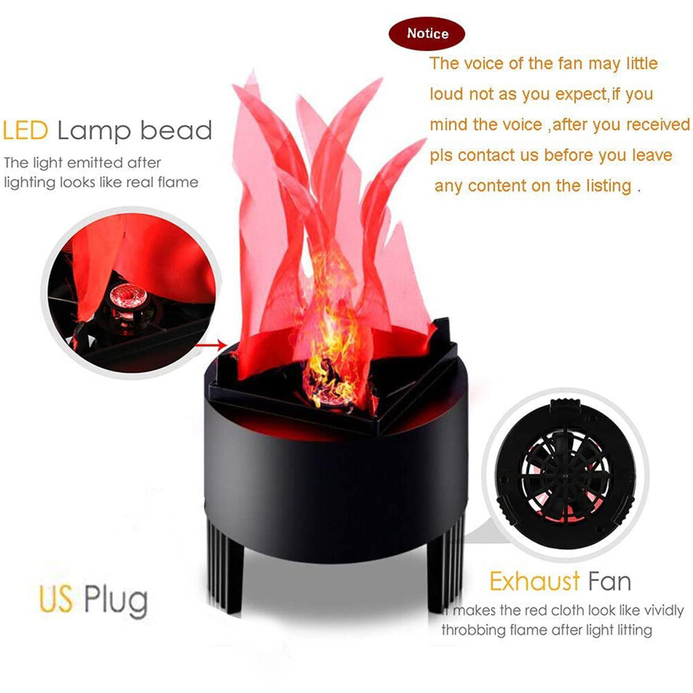 Đèn ngọn lửa nhân tạo 3D Đèn lửa giả 3D Ngọn lửa thực tế Hiệu ứng sân khấu Đèn LED Đèn lửa trại cho trang trí câu lạc bộ Giáng sinh năm mới
