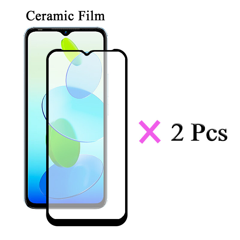 For Infinix Smart 6 HD X6512 Fashion Painted Soft Case For Infinix Smart 6  HD 2 IN 1 With Two Piece Ceramic Film