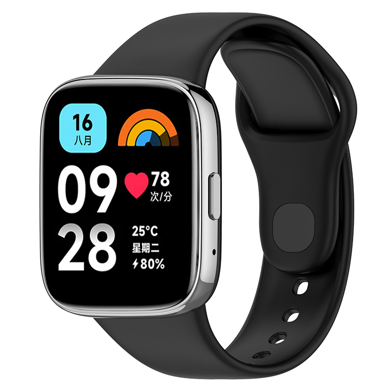 Dây đeo thay thế Silicone cho Redmi Xem 3 hoạt động/Lite Dây đồng hồ cho Redmi Xem 3 hoạt động thông minh phụ kiện