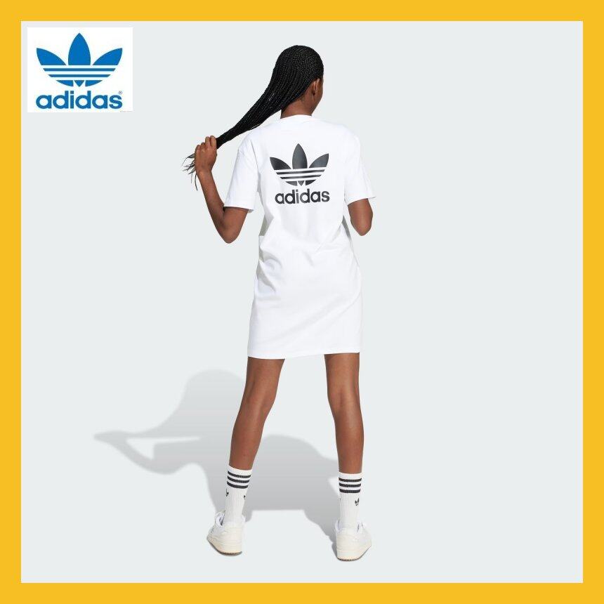 Adidas Originals Trefoil Dress IN8459 White Dress (Adidas