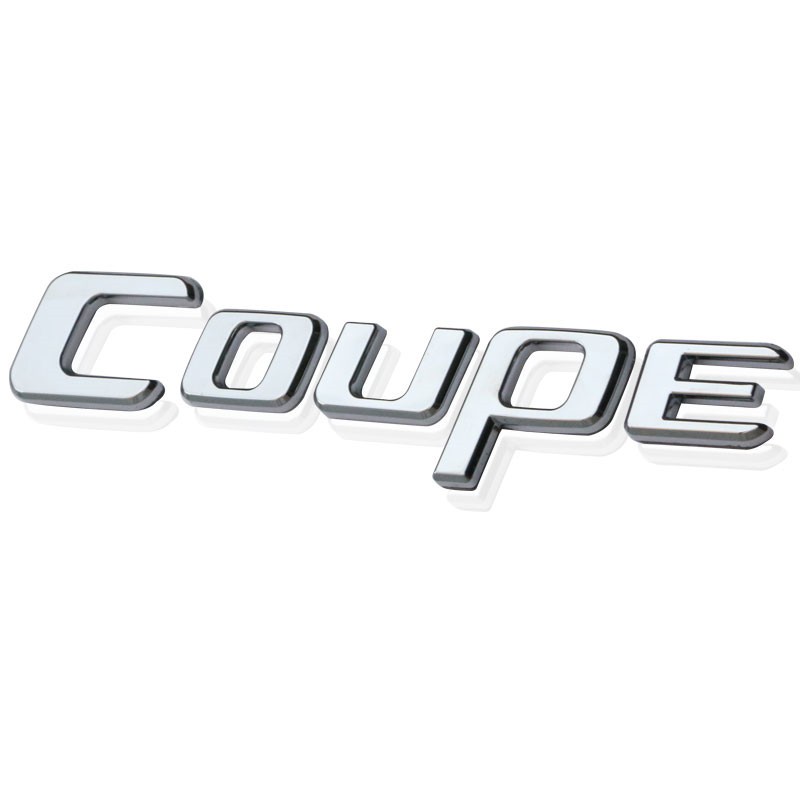 For mercedes benz coupe letter logo rear emblem back trunk badge car sticker for c260 e260 c200 e200 c300 e300 cla200 glc260 gle cls