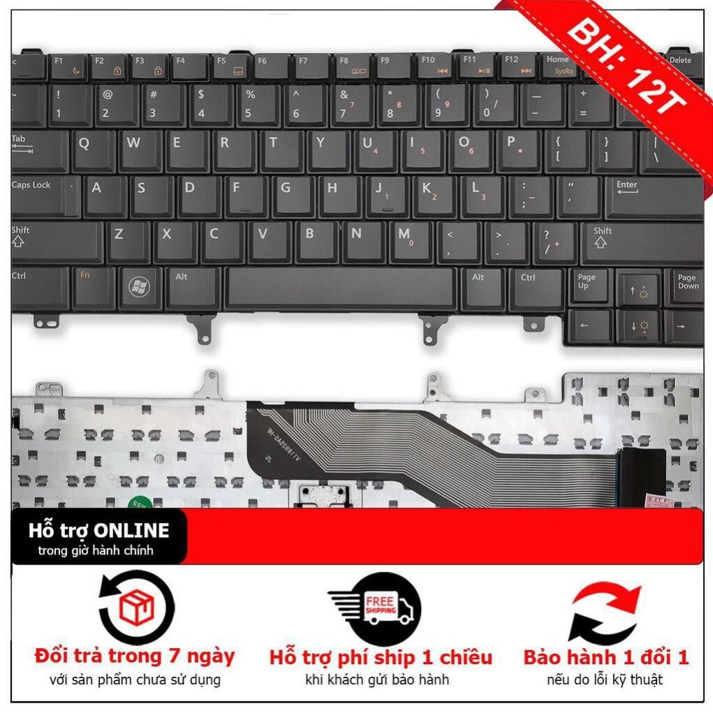 Bàn phím laptop dell latitude e6220, e6230, e6320, e6330, e6420, e6430, e6440, e5420, e5430