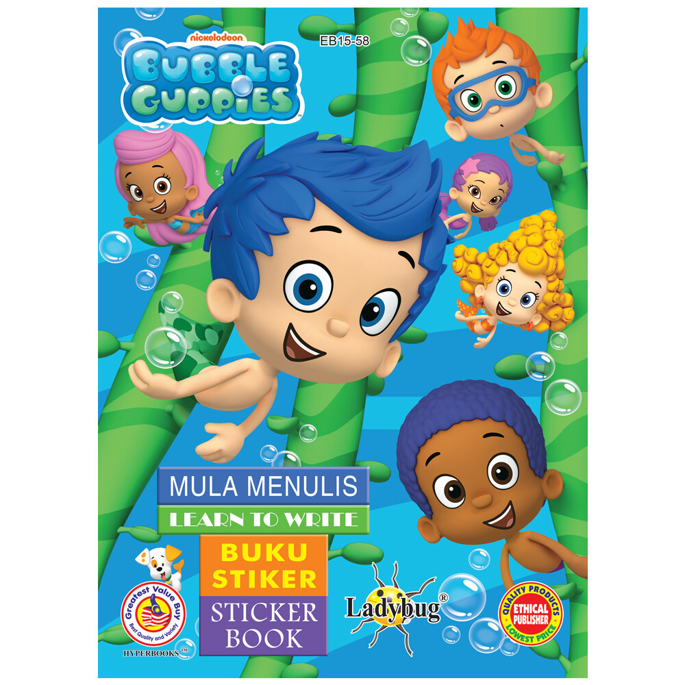 Bubble Guppies Sticker Book 16 Pages B5 Size EB15 - 58 | Lazada