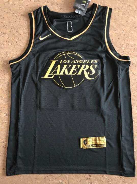 black gold lakers jersey