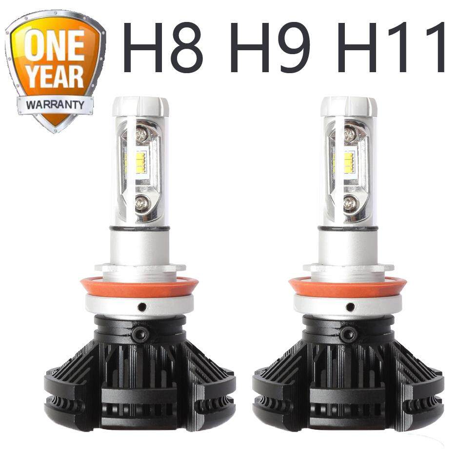 รีวิว 2PCs X3 Car Headlight LED Bulb 6000 Lumen X3 H1 H3 H7 H8 H9 H11 H4 9003 HB2 9005 9006 High