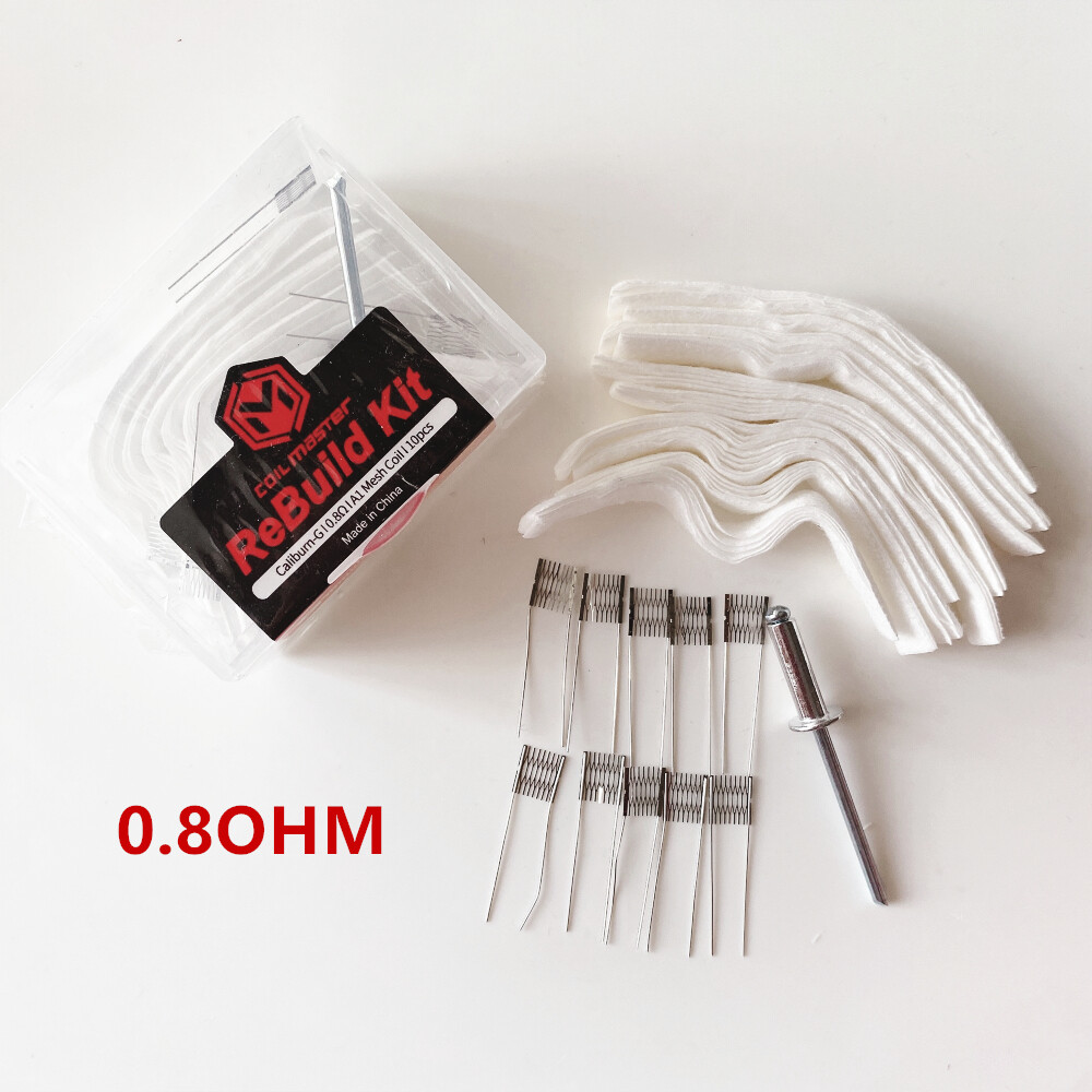 [Ship Today] 10PCS DIY Tool ReBuild Kit RBK for Caliburn G 0.8ohm /1