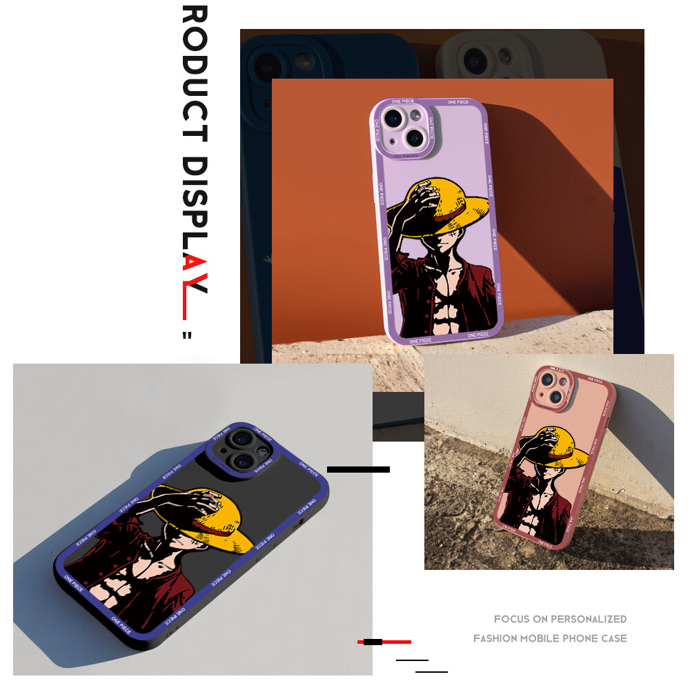 UCUC Case Casing For Xiaomi Redmi Note 11 Pro 5G Redmi Note 11S Redmi Note11 4G 5G Redmi Note 10 Pro redmi Note 10S Phone Case Anime Luffy Soft Rubber Full Cover Camera Protection Design Shockproof Case For Boys