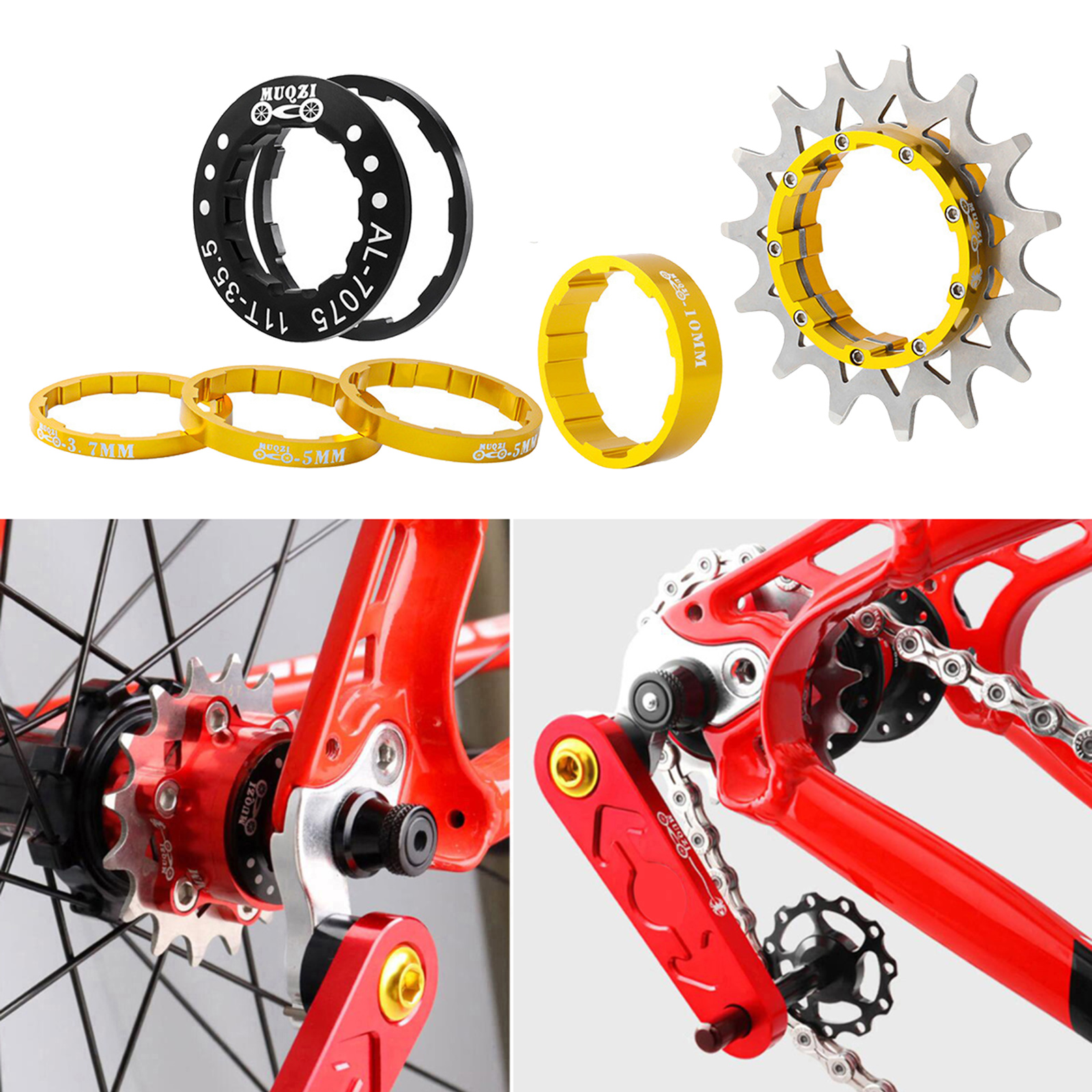 Blesiya Bộ Bánh Đà Đơn Tốc Độ 15T Cho Xe Đạp Bộ Chuyển Đổi Xe Đạp Leo Núi