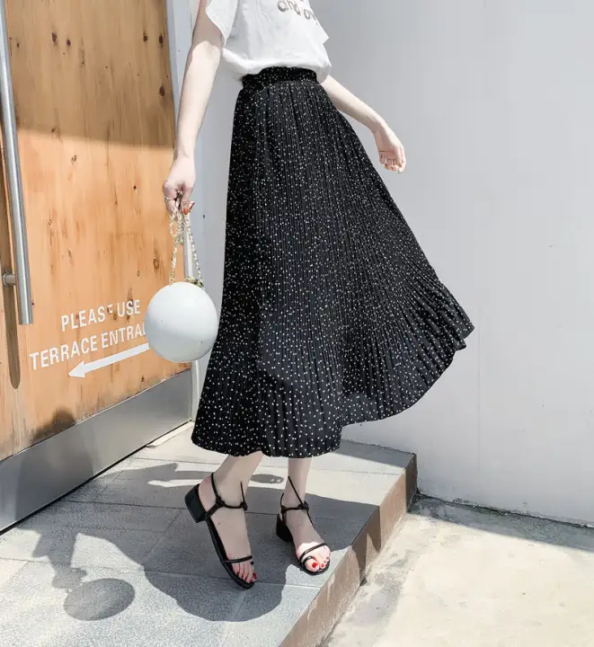 mid length chiffon skirts