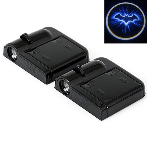 LT QE xe không dây Cửa dẫn Máy chiếu laser Chào mừng Logo đèn chiếu bóng Batman xe kiểu dáng đèn nội thất trong xe