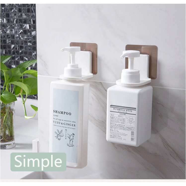 2 Cái Giá Treo Tường Giá Đựng Chai Dầu Gội Đầu Móc Treo Dầu Gội Dính Ma Thuật Gắn Tường Chai Xà Phòng Tắm Tay Giá Treo, Móc Treo Phòng Tắm Phụ Kiện