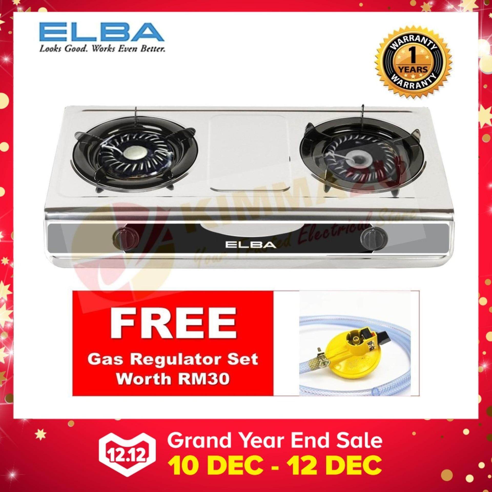 Elba Cooktops Ranges Price In Malaysia Best Free Gas Regulator Elba Stainless Steel 2 Burner Cooker Egs F7112