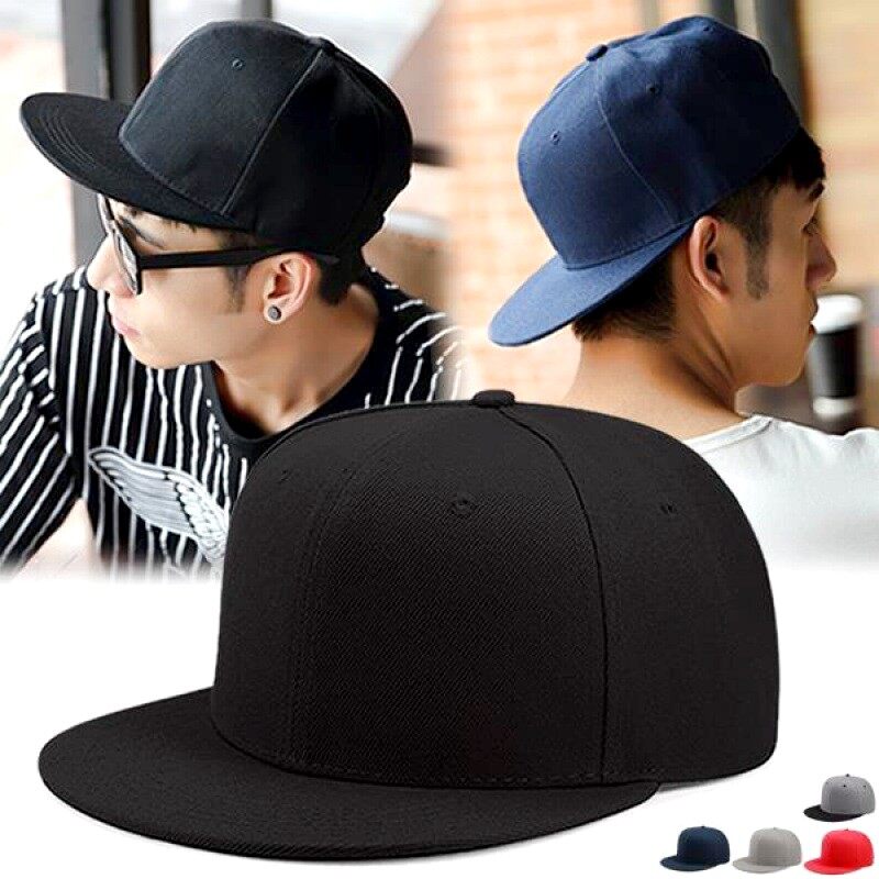 Hip Hop Caps Adjustable Bill Hats Casual Peak Plain Visor Hat Baseball Cap Classic Fitted Flat