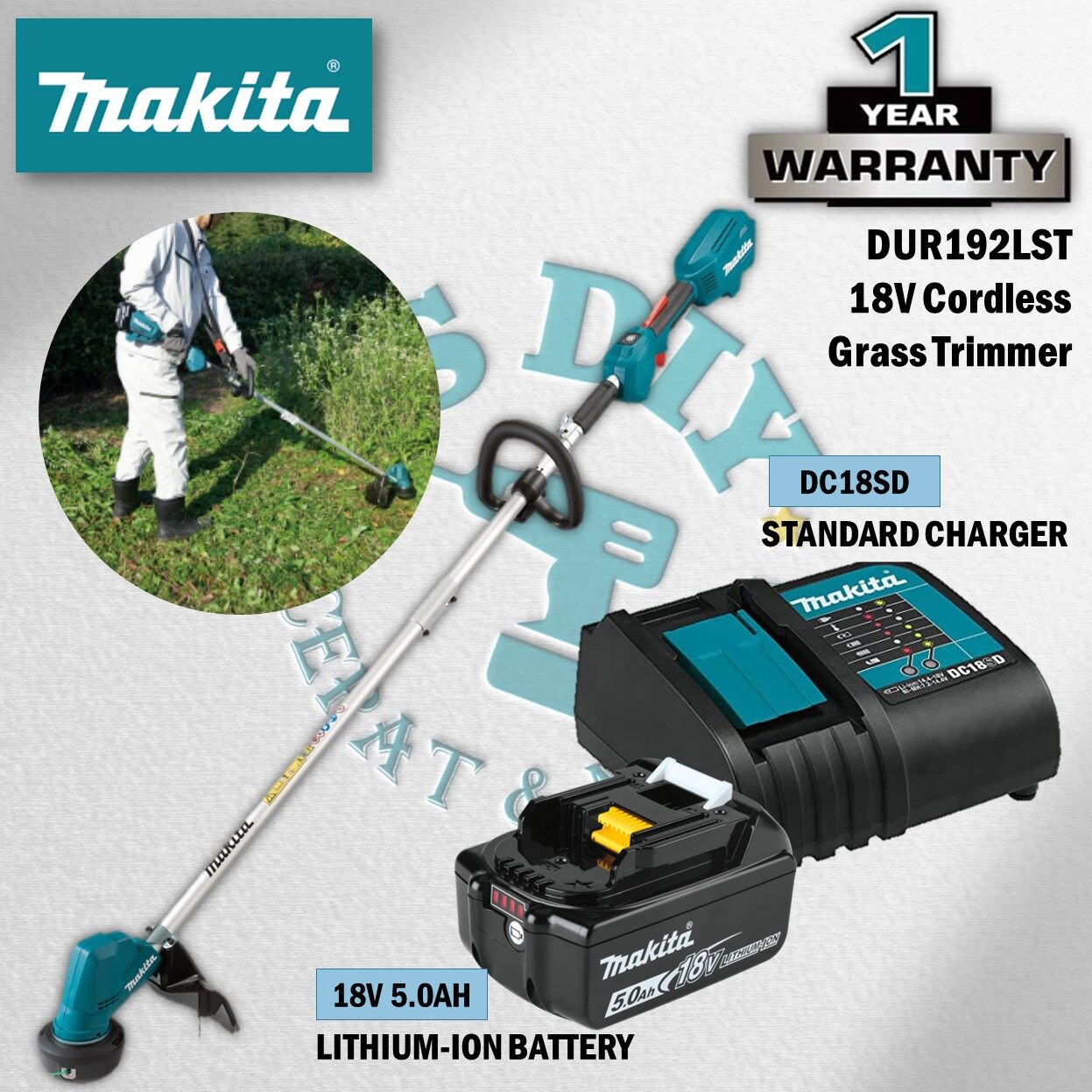 MAKITA DUR192LZ DUR192LST 18V Cordless Grass Trimmer Lazada