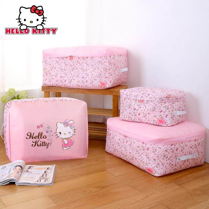 HelloKitty Chăn Túi Cất Đồ Chăn Bông Quần Áo Thu Nhận Túi Thu Đồ Quần Áo, Mẫu Giáo, Chăn Túi Cất Đồ