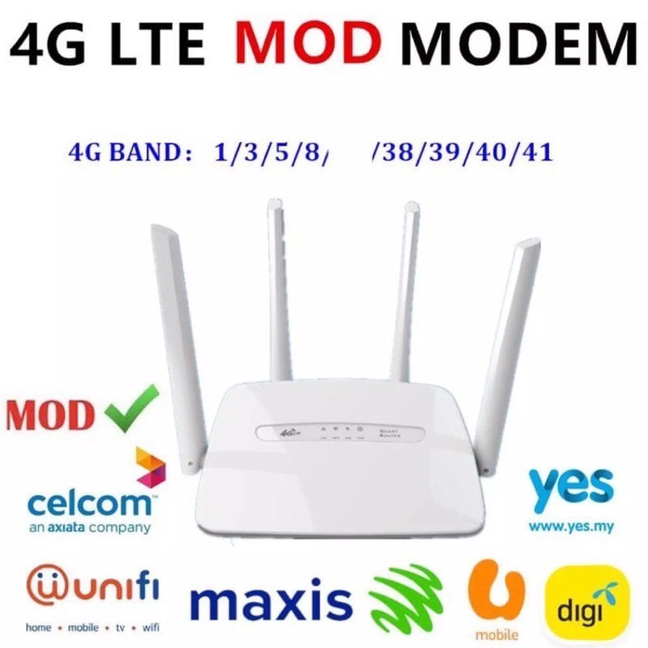 4G Modified Unlimted WIFI Hotspot SimCard Router Modem LTE C300 For