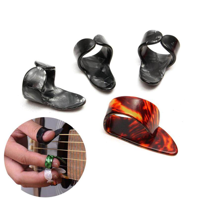 KOKKO 4 đàn guitar ngón tay nhổ lông ngón tay nôi cũi Celluloid Chất liệu ngón tay cái chỉ số ngón tay mảnh