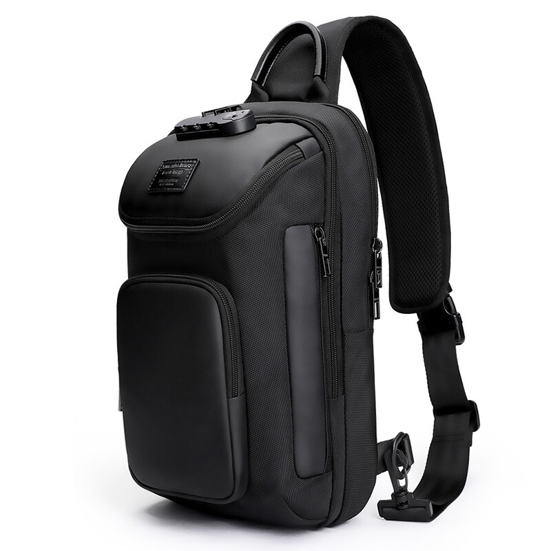 Leacat Sling bag  Oxford Waterproof Large Capacity Men Multifunction Shoulder Bags Messenger Chest Crossbody Bags