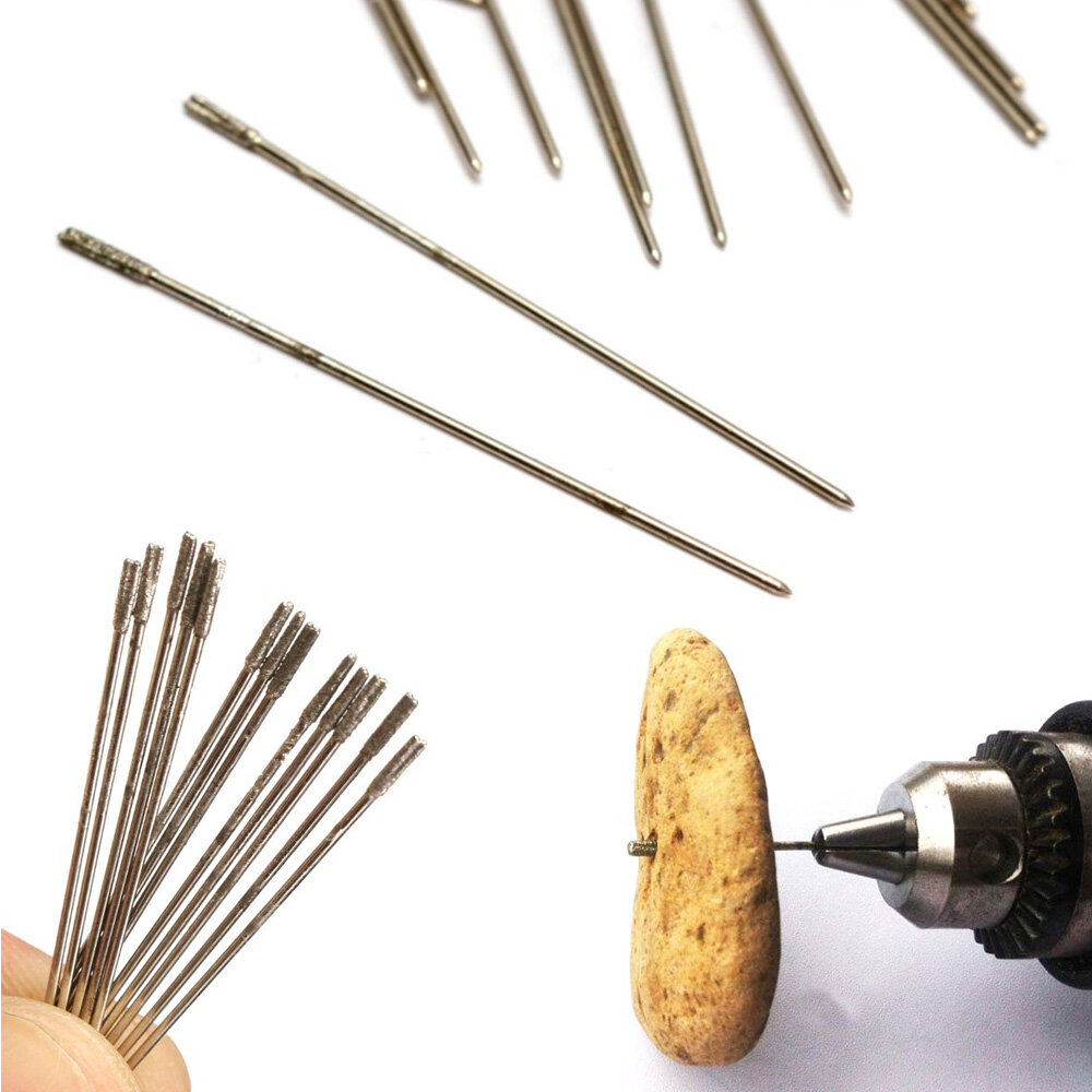 20 cái 1 mét Mini mũi khoan siêu nhỏ đồ trang sức mũi khoan mũi khoan xoắn Kim Cương Đá Mũi khoan HSS bits
