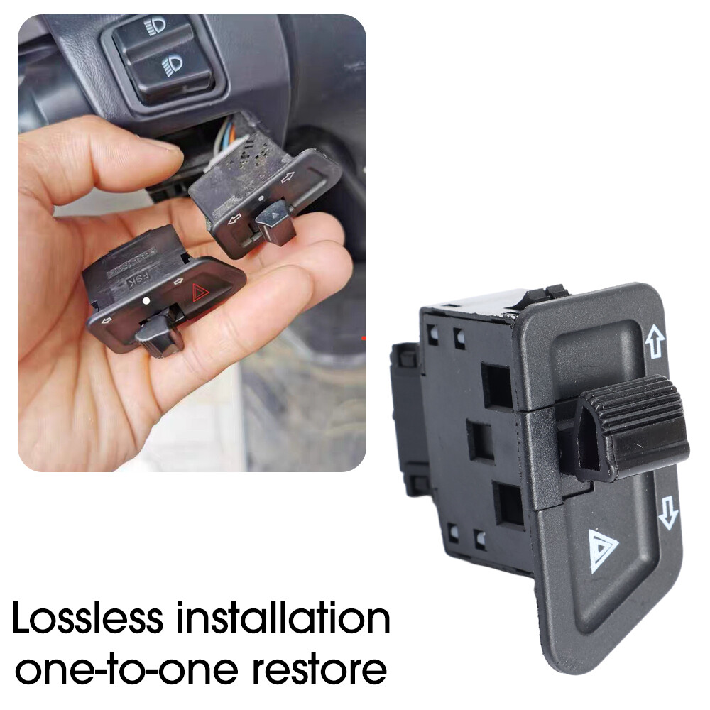 Tín hiệu báo rẽ nút công tắc 3 pin đôi đèn flash nút cho GY6 125cc 150cc Phụ tùng xe tay ga thay thế dễ dàng để cài đặt