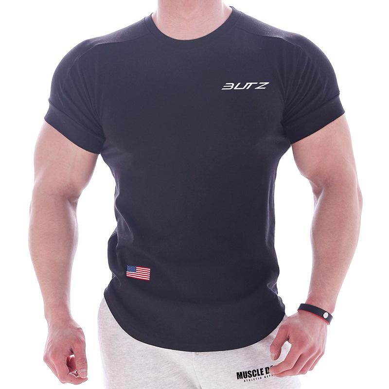 Fitness T-shirt Fast-drying Colour Matching Sports Leisure Hygroscopicity Sweat Running