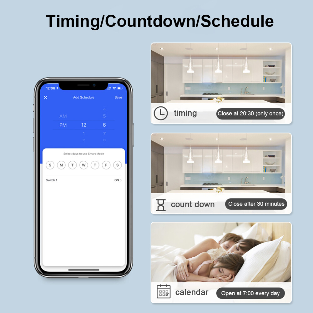 Zigbee công tắc đèn mô-đun làm việc với Alexa Google nhà cuộc sống thông minh chuyển đổi mô-đun
