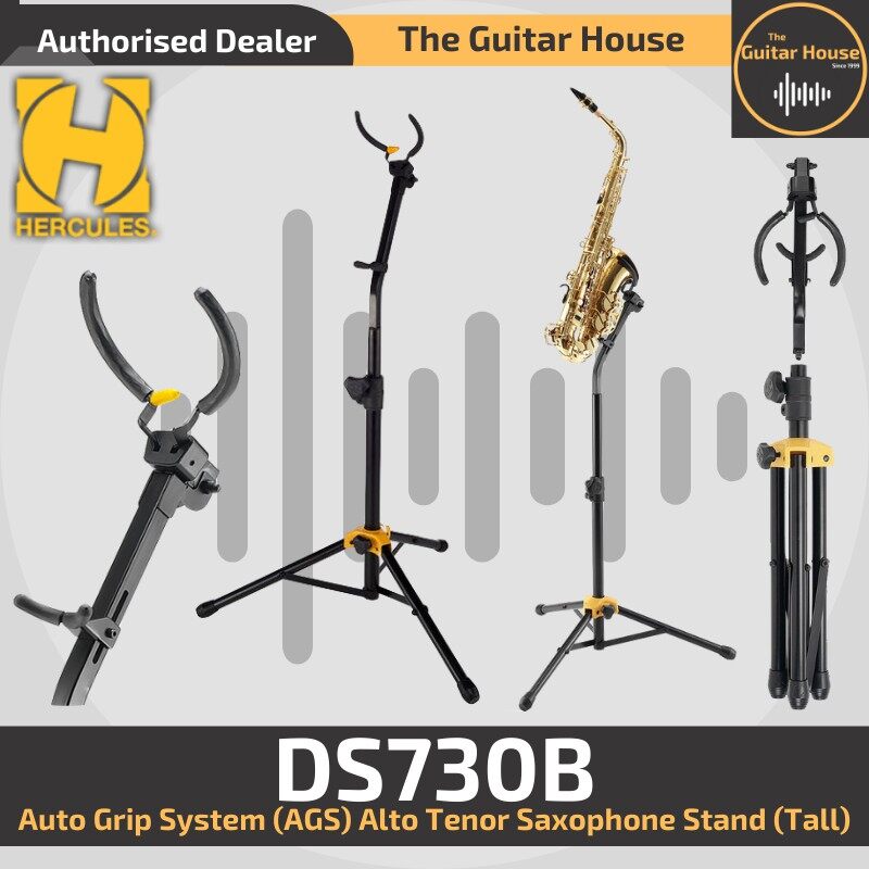 Hercules DS730B Supporto Sassofono Alto/tenore - Astregge Automatico Per Performance Stabili