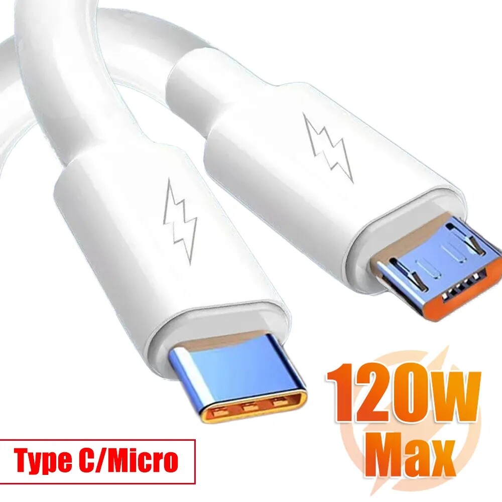 Cáp Micro USB sạc siêu nhanh Loại dây Dây dữ liệu cáp sạc điện thoại di động tốc độ cao C / USB C