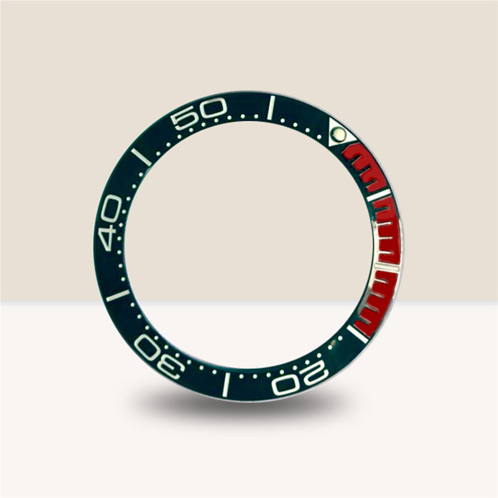 Vòng Đệm Đồng Hồ Bằng Gốm 38MM Cho Đồng Hồ Omega Seamaster Series Bezel Chèn Vòng Chống Trầy Xước Phụ Kiện Bảo Vệ