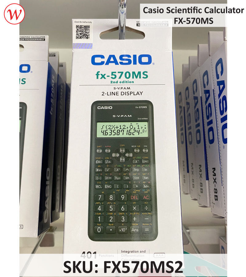 Casio Scientific Calculator (Non-Programmable) FX-570MS