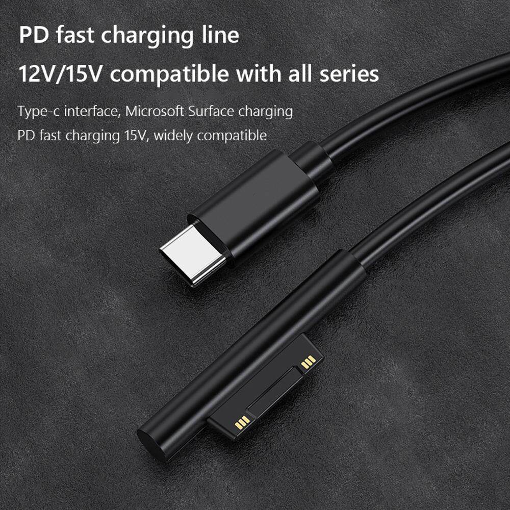 Loại USB C cung cấp điện PD Bộ chuyển đổi thiết bị sạc nhanh cáp cho Microsoft surface Pro
