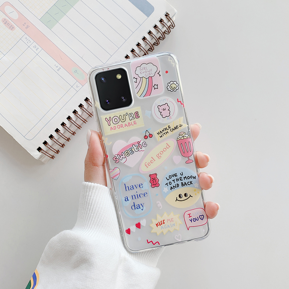 For Samsung Galaxy Note 10 Lite Case Soft Silicone TPU Back Cover Phone Case For Samsung Galaxy Note 10 Lite Casing
