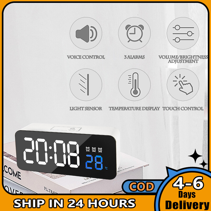 Multi-functional Electronic Clock Bedside Clock With Touch Sensing Module