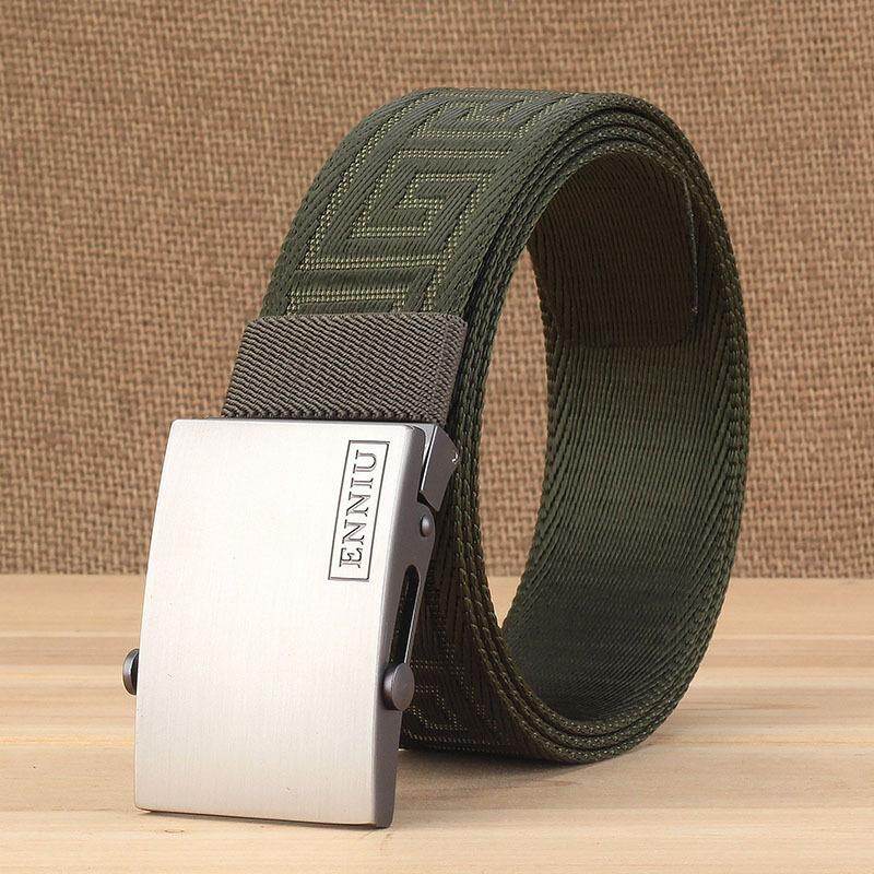 Nylon Belt Men's Canvas Belt Young Students Korean Version Automatic Buckle Canvas Belt