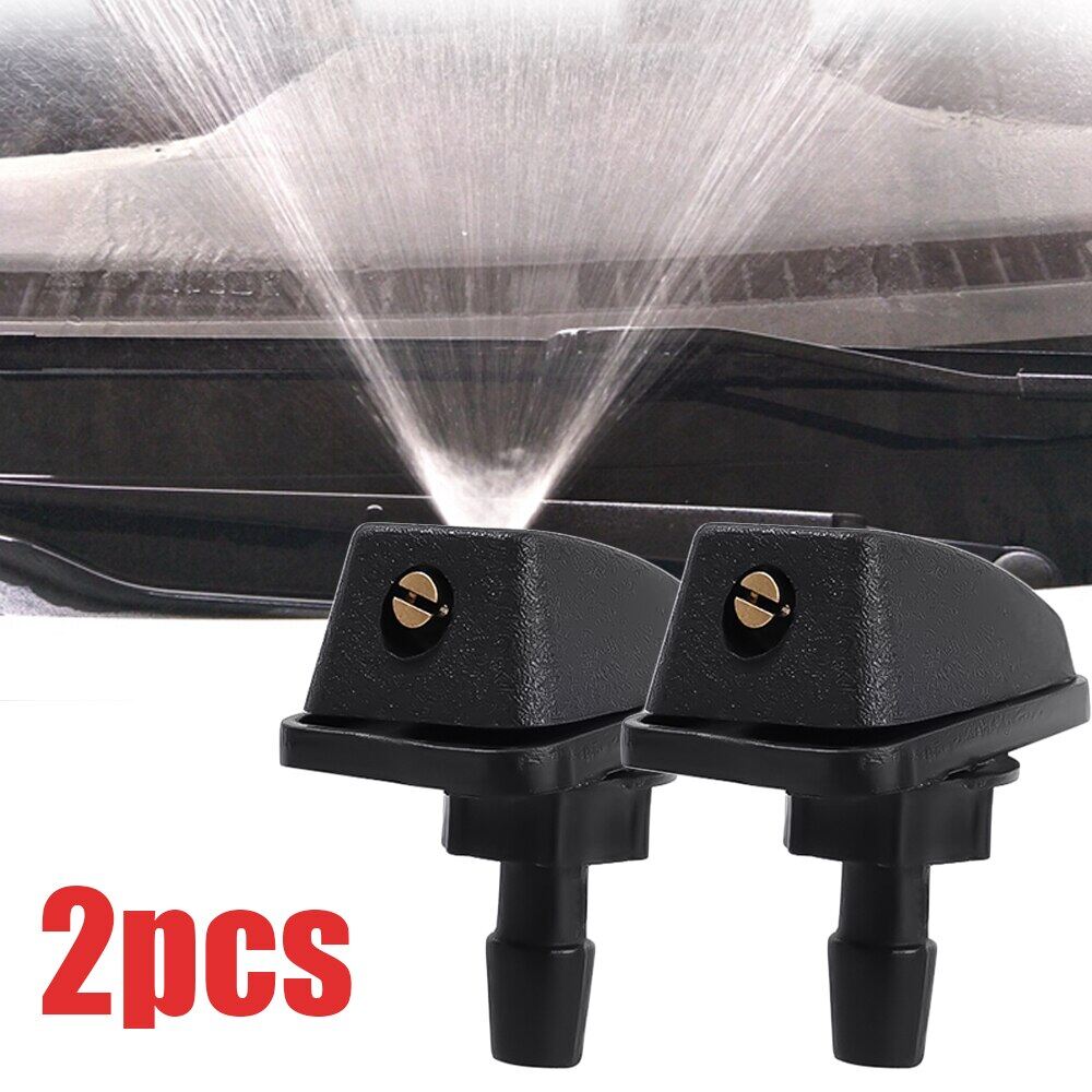 2 Chiếc Cần Gạt Nước Có Thể Điều Chỉnh Phía Trước Ô Tô Phổ Biến Thanh Gạt Nước Cho Kính Chắn Gió Vòi Phun 360 ° Vòi Xịt Rửa