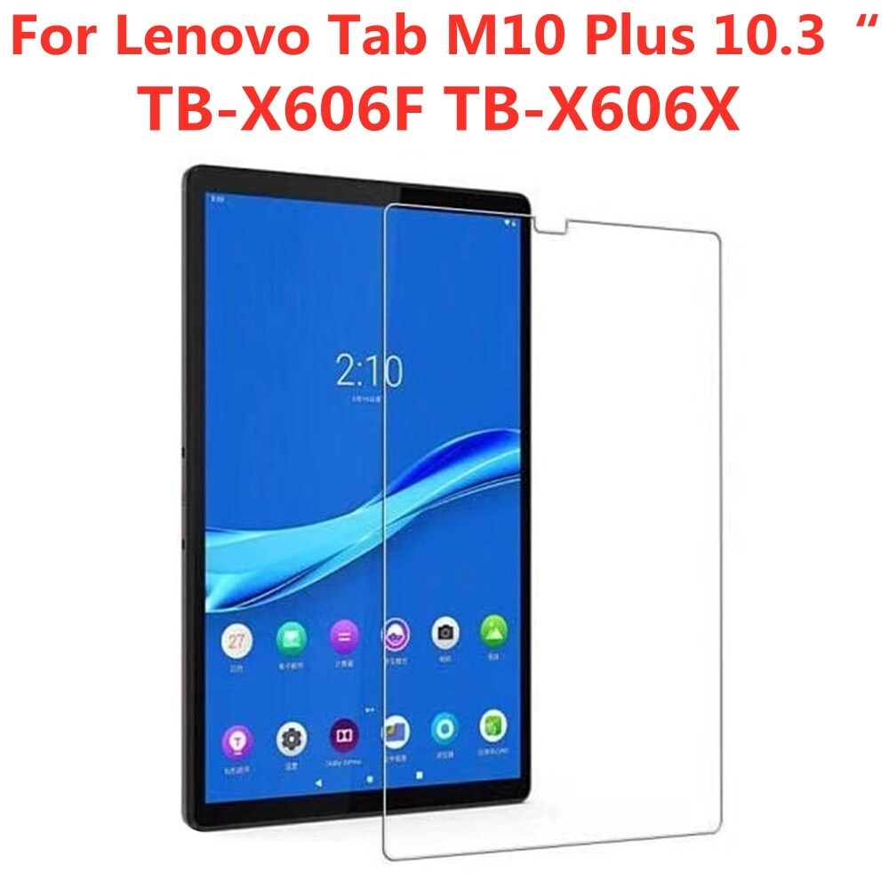9h tempered glass screen protector for lenovo tab m10 plus fhd 10.3 inch tb-x606f x606x bubble free clear tablet protective film elegant