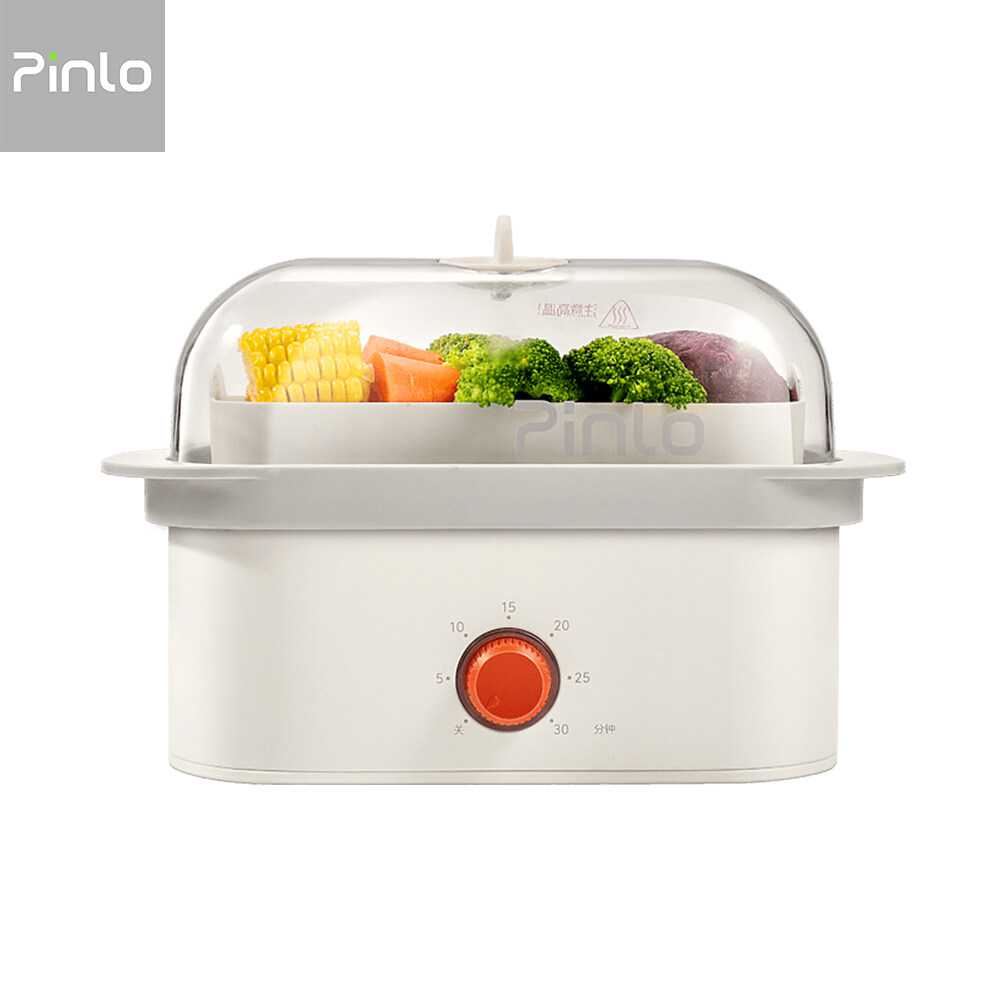 Pinlo Electric Food Steamer with Timer 550W Fast Heating Electric