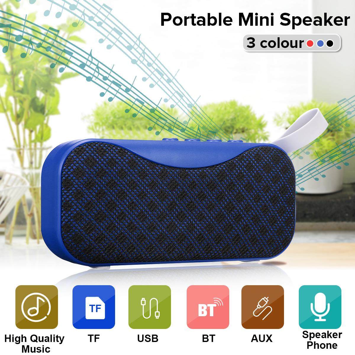 Isi Ulang Speaker Speakerphone Warna Suara Portabel Speaker Mini Cocok untuk iPad MP3 MP4 Pemain