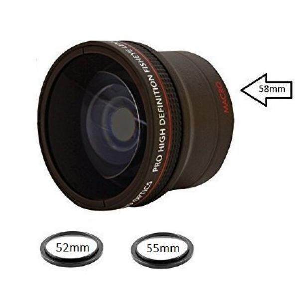 0.18X Konverter Mata Ikan Lensa W/Makro Lampiran untuk D3100, D3200, D3300, D5000, D5100, D5200, d5300, D5500, D7000, D7100, D7200, D90, D300, D500, D600, D610, d700, D750, D800, D810 DSLR-Internasional