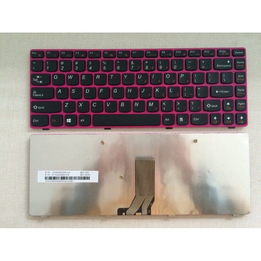 100% NEW Keyboard for Lenovo G480 G485 Z380 Z480 Z485 G410 G490G400 G405 G410 US Black button Pink border laptop keyboard Blackbutton Pink border - intl