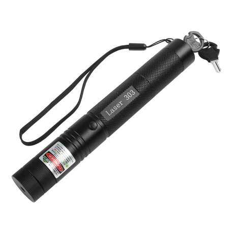 XIEHE CS - SOUTH RISE 10000 มิลลิวัตต์คุณภาพสูง High Power Burning Laser 303 ทหารสีเขียวเลเซอร์ Pointer 532nm + 18650 แบตเตอรี่ + กล่อง + Charger + ปลอดภัย Key - INTL