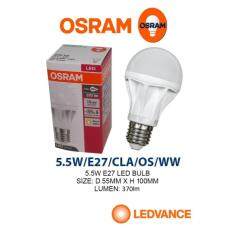 10PCS GENUINE OSRAM LED VALUE CLASSIC A 40 LED BULB 5.5W E27 170-250V WARM WHITE Malaysia