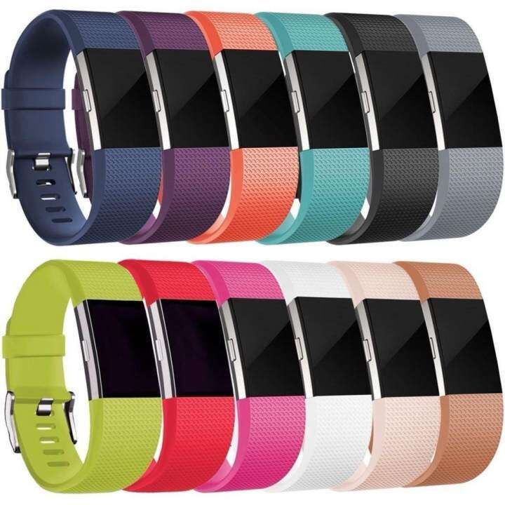 Buy 12 Pack Adjustable Soft TPU Replacement Sport Strap Bands for
Charge 2 Smartwatch Fitness Tracker Wristband, Large Small