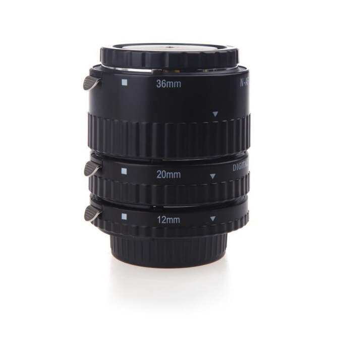 12mm 20mm 36mm Auto Focus Macro Extension Tube Set for SLRCameras/Nikkor AF AF-S D G/VR Lens Series